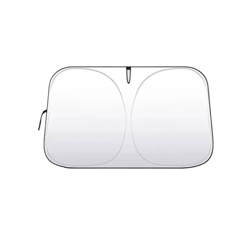 Sonnenschutz Auto Auto Sonnenschutz Sonnenschutz Windschutzscheibe Visier Windschutzscheibe Front UV Schutz Fenster Falten Styling Zubehör Autofenster Sonnenschutz(140x70cm) von LPAKMGAGEL