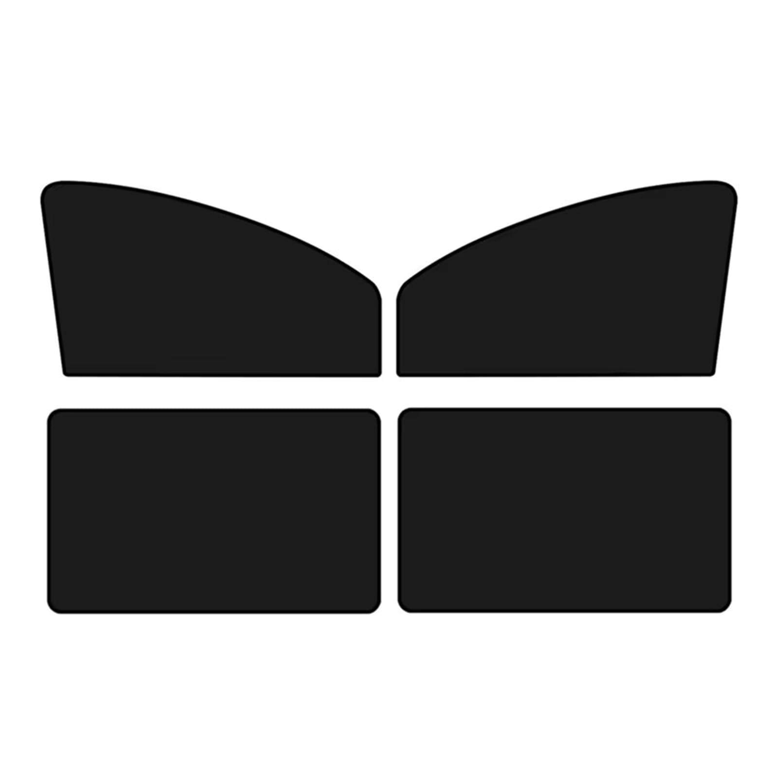 Sonnenschutz Auto Autofenster-Sonnenschutz, Magnetisch, Doppelseitig, Sommer-UV-Schutz, Vorhänge, Sonnenschutz, Autoabdeckung, Zubehör Autofenster Sonnenschutz(Whole Vehicle 4 pcs) von LPAKMGAGEL
