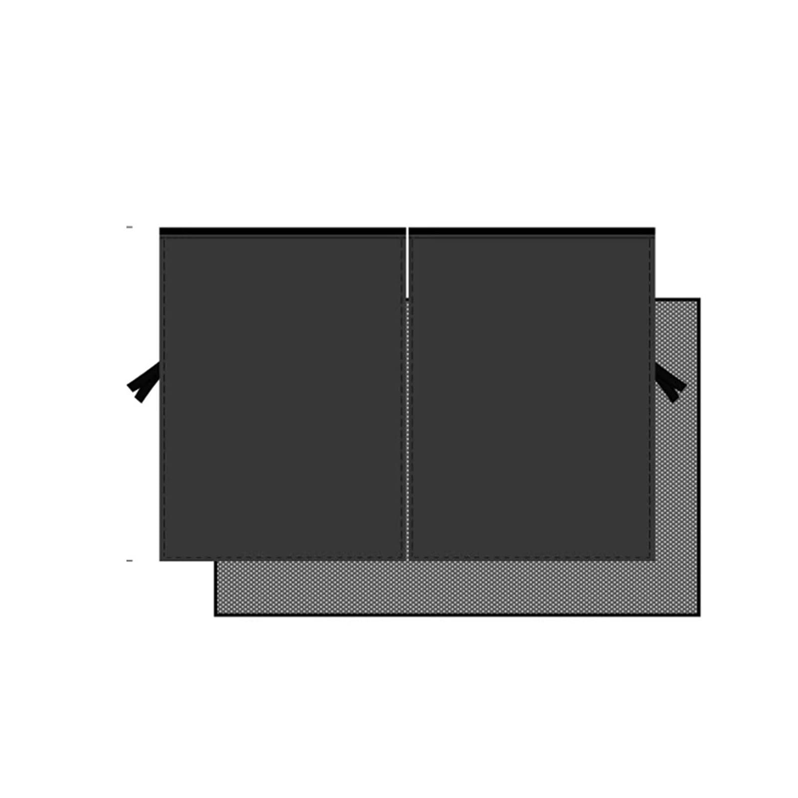 Sonnenschutz Auto Autoglasvorhang, Doppelschichtiger Sonnenschutz Für Seitenfenster, Magnetische UV-Schutzfolie, Autofenster-Sonnenschutznetz Autofenster Sonnenschutz(Rear) von LPAKMGAGEL
