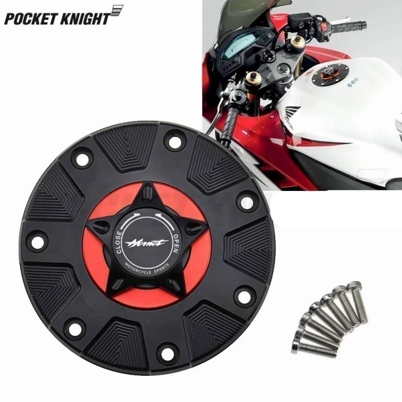 LPBRMDJW Motorrad-Tankdeckel Gas-Kraftstofftankdeckel Für H&ON&DA CB600F Hornet 2006-2013 2006 2007 2008 2009 2010 2011 2012 2013 Motorrad-Schnellspanner-Abdeckung von LPBRMDJW