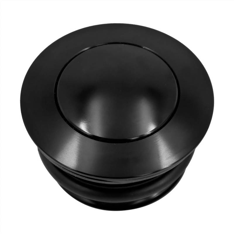 LPBRMDJW Motorrad-Tankdeckel Motorrad CNC Öl Kraftstoff Tankdeckel Schwarz/Chrom Tankdeckel Für Har&Ley Sportster 883 1200 Touring Street Road Glide softail Dyna FLST von LPBRMDJW