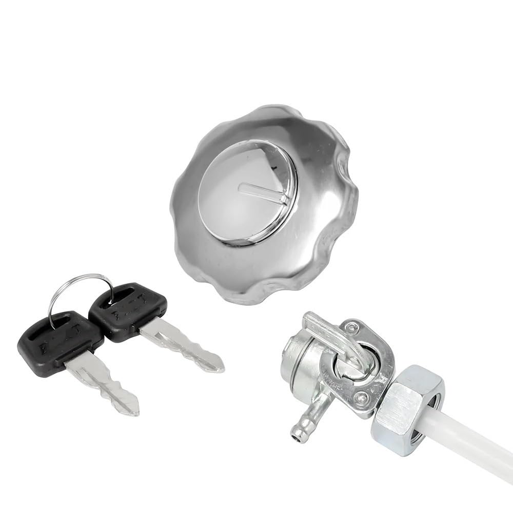 LPBRMDJW Motorrad-Tankdeckel Motorrad Kraftstoff Gas Tank Cap Abdeckung Schalter Lenkung Lock Schlüssel Set Für H&ON&DA CG125 CG 125 Motorrad Universal LPBRMDJW Motorrad-Tankdeckel Motorrad Kraftstoff Gas Tank Cap Abdeckung Schalter Lenkung Lock Schlüssel Set Für H&ON&DA CG125 CG 125 Motorrad Universal von LPBRMDJW