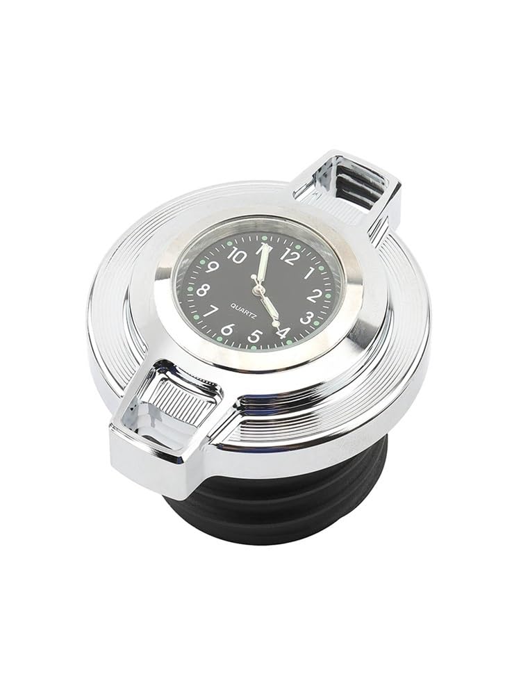 LPBRMDJW Motorrad-Tankdeckel Motorrad Öl Kraftstoff Gas Tankdeckel Abdeckung Mit Zifferblatt Uhr Für Har&Ley 96-Up Road King Sportster XL883 1200 Softail Dyna von LPBRMDJW