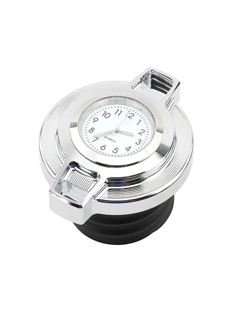 LPBRMDJW Motorrad-Tankdeckel Motorrad Öl Kraftstoff Gas Tankdeckel Abdeckung Mit Zifferblatt Uhr Für Har&Ley 96-Up Road King Sportster XL883 1200 Softail Dyna von LPBRMDJW
