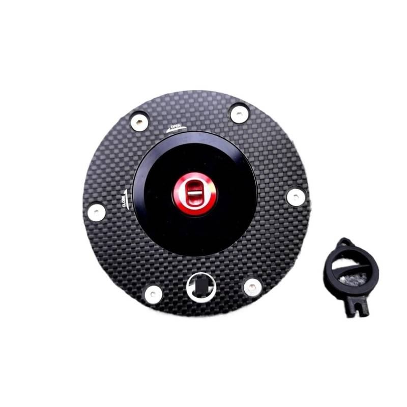 LPBRMDJW Motorrad-Tankdeckel Motorrad Zubehör Schnellverschluss Schlüssel Kraftstoff Tank Gas Öl Kappe Abdeckung Für MV Agusta STRADALE 800 2015-2016 von LPBRMDJW