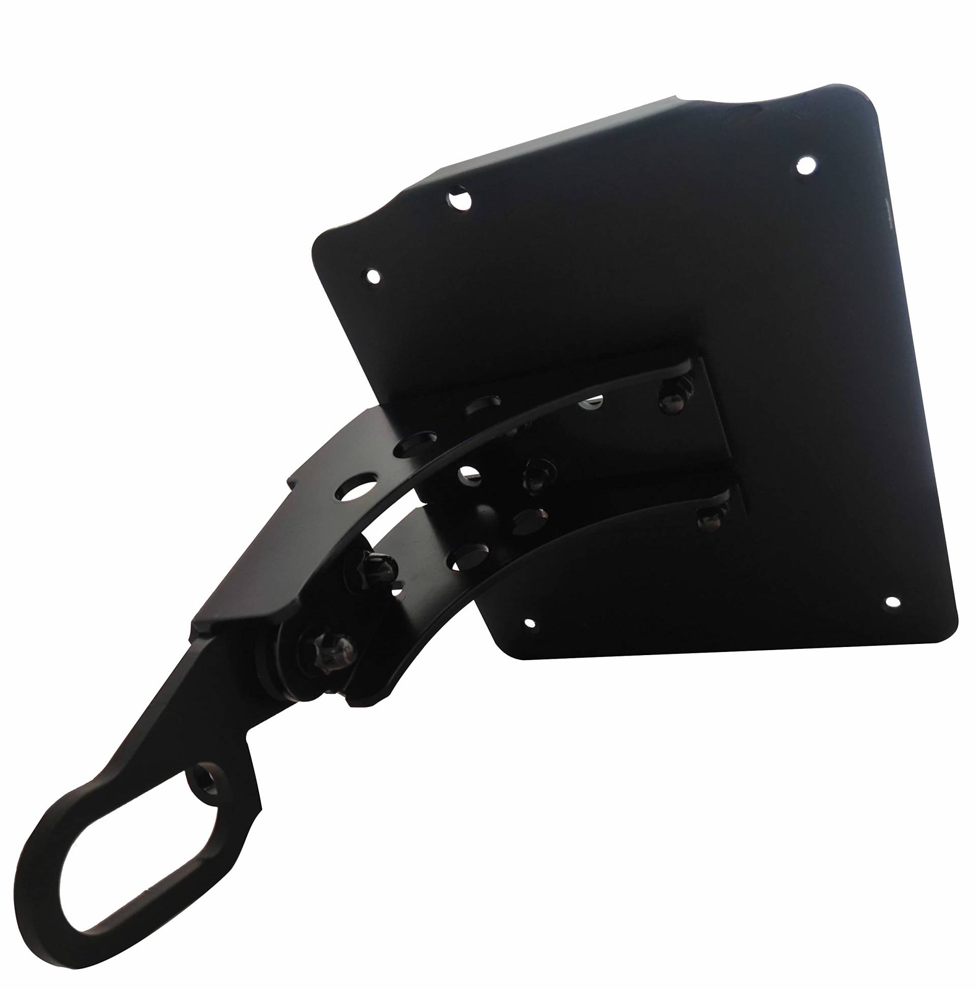 Seitlicher Kennzeichenhalter 2X Silentblock gelagert Gutachten Nummernschild (Deutschland 180x200) Original Gentlemans Qualitäts Produkt passend für Harley Davidson® Sportster® ab BJ 2008-2020 von LPF dieLUFTPOLSTERFOLIE