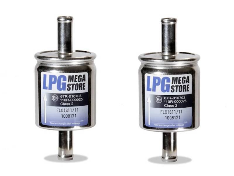 2x Gasfilter 11mm Autogas, LPG, GPL Filter Universell (€ 4,44 pro Stück) von LPG-Megastore