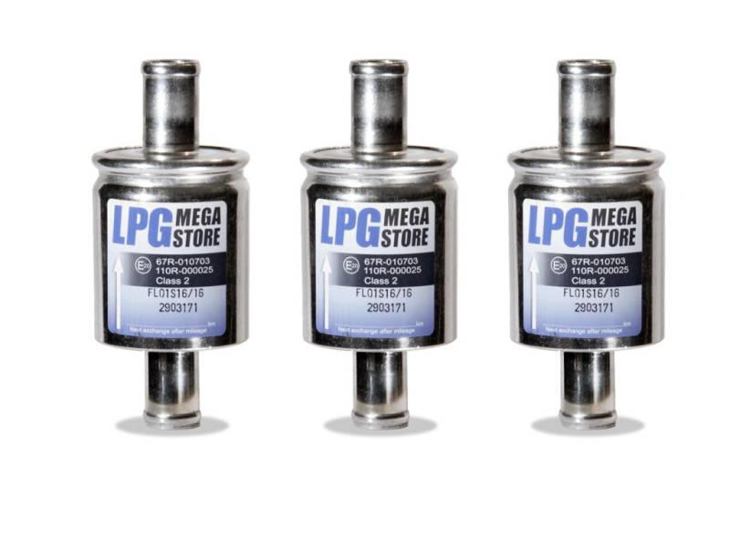 3 x Gasfilter 16mm Autogas, LPG, GPL Filter Universell (4,63€ pro Stück) von LPG-Megastore