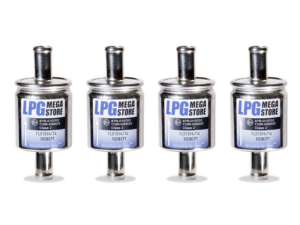 4 x Gasfilter 14mm Autogas, LPG, GPL Filter Universell (3,77€ pro Stück) von LPG-Megastore