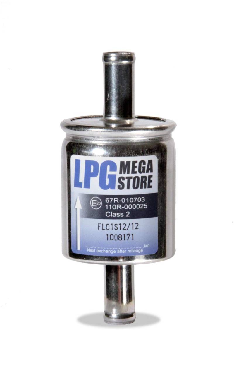LPG-Megastore Gasfilter 12mm Autogas, LPG, GPL Filter Universell von LPG-Megastore