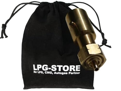 LPG-Store LPG GPL Autogas Tankadapter BAJONETT Gasflaschen Propangas lang Adapter mit Stoffbeutel by von LPG-Store