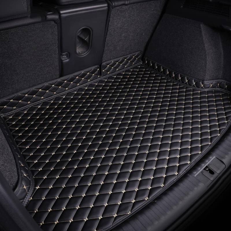 LPOOSAKW Auto Kofferraummatten für Volvo XC60 2015-2017, Kratzfeste Kofferraum Schutzmatten.,Black Beige von LPOOSAKW