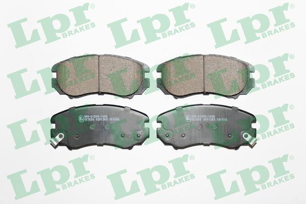 Bremsbelagsatz, Scheibenbremse Vorderachse LPR 05P1369 von LPR