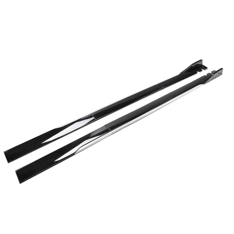 LPTBDTT Auto Seitenschweller für Edix 2004 2005 2006 2007 2008 2009, Anti Crash Seitentrittleistenpedale Rocker Splitter Karosserie-Kit, Auto Zubehör,Glossyblack-C von LPTBDTT