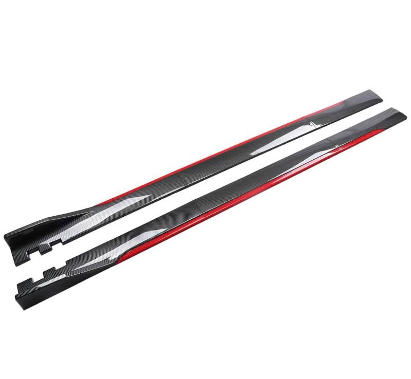 LPTBDTT Auto Seitenschweller für Element I 2003 2004 2005 2006 2008 2009 2010 2011, Anti Crash Seitentrittleistenpedale Rocker Splitter Karosserie-Kit, Auto Zubehör,Carbon Look-C von LPTBDTT