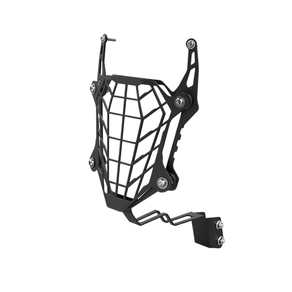 LPUYTRB Motorrad Scheinwerfer Schutz Grill Für NX400 NX500 NX 400 500 2023 2024 2025 NX400/500 Motorrad Front Scheinwerfer Kühlergrill Wache Cover Schutz(Black) von LPUYTRB