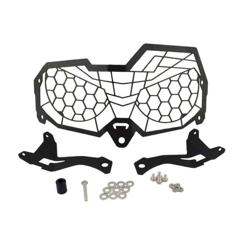 LPUYTRB Motorrad Scheinwerfer Schutz Grill Motorrad Scheinwerfer Kühlergrill Schild Schutz Cover Schutz Schwarz Für CRF250L CRF 250 L 250L Für Rally 2017-2019 von LPUYTRB