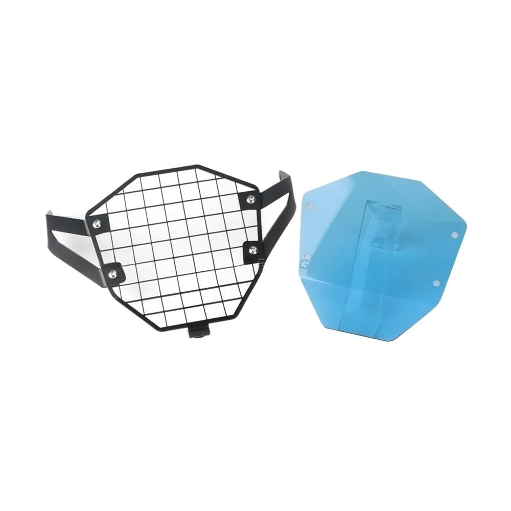 LPUYTRB Motorrad Scheinwerfer Schutz Grill Motorrad Scheinwerfer Schutz Kühlergrill Wache Abdeckung Schutz Grill Für Für V-STROM 800DE 2023 2024(Blue-a set) von LPUYTRB