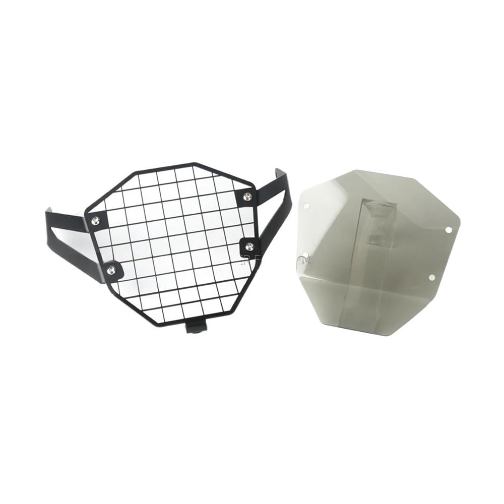 LPUYTRB Motorrad Scheinwerfer Schutz Grill Motorrad Scheinwerfer Schutz Kühlergrill Wache Abdeckung Schutz Grill Für Für V-STROM 800DE 2023 2024(Light gray-a set) von LPUYTRB