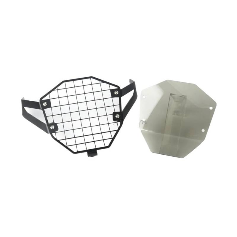 LPUYTRB Motorrad Scheinwerfer Schutz Grill Motorrad Scheinwerfer Schutz Kühlergrill Wache Abdeckung Schutz Grill Für Für V-STROM 800DE 2023 2024(Light gray-a set) von LPUYTRB