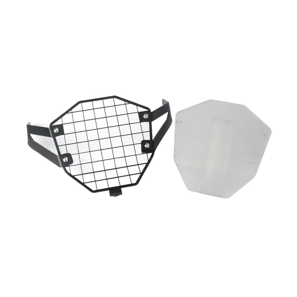 LPUYTRB Motorrad Scheinwerfer Schutz Grill Motorrad Scheinwerfer Schutz Kühlergrill Wache Abdeckung Schutz Grill Für Für V-STROM 800DE 2023 2024(Transparent-a set) von LPUYTRB