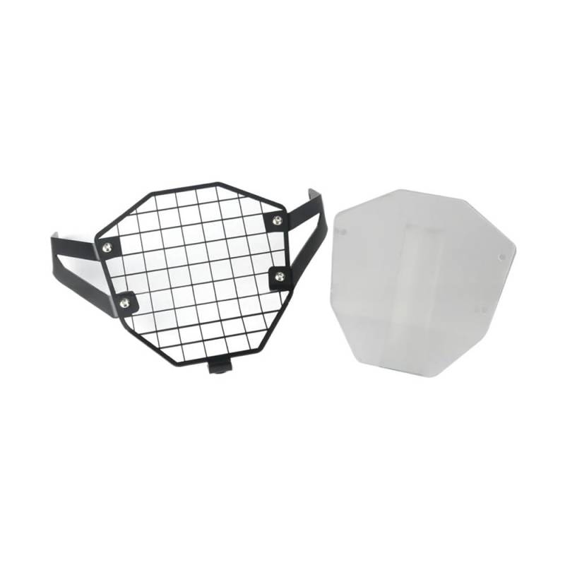 LPUYTRB Motorrad Scheinwerfer Schutz Grill Motorrad Scheinwerfer Schutz Kühlergrill Wache Abdeckung Schutz Grill Für Für V-STROM 800DE 2023 2024(Transparent-a set) von LPUYTRB