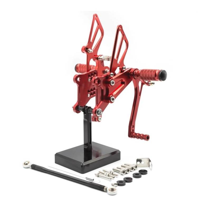 Pedalrasten CNC Motorrad Aluminium Fußrasten Fußstütze Fußrastenanlage Hinten Set Fußrasten Pedal Für VFR400 NC30 RVF400 NC35 RVF VFR 400 von LPUYTRB