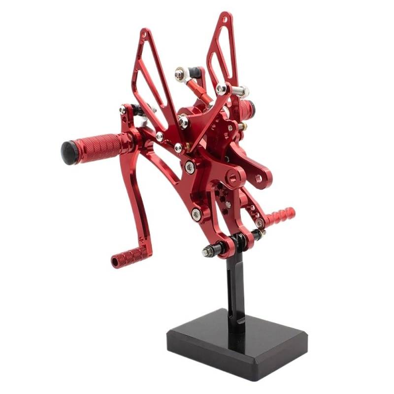 Pedalrasten CNC Motorrad Einstellbare Fußrastenanlage Fußstützen Fußstütze Fußrasten Pedal Für YZF R1 1998-2003 2002 2001 2000 1999 1998 von LPUYTRB