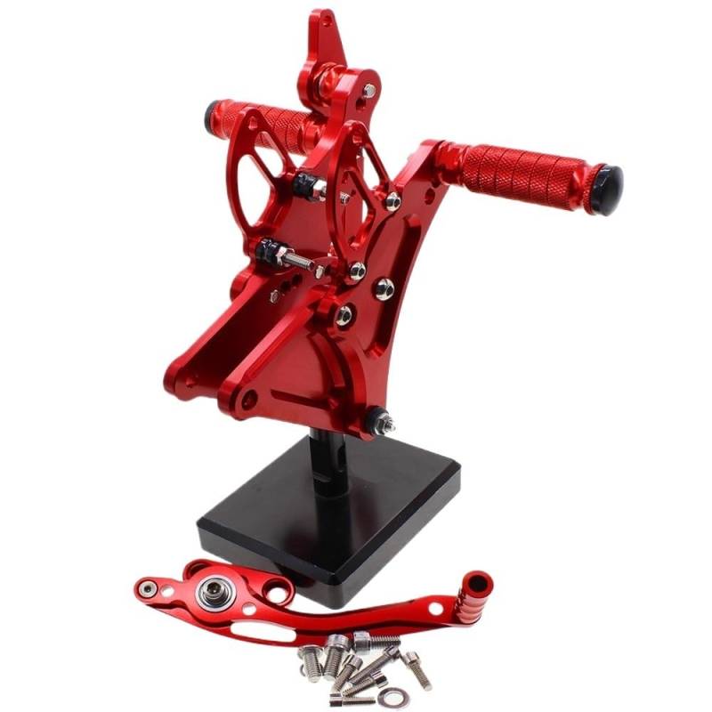 Pedalrasten Für BU&ELL XB9S XB12S XB9R XB12R Aluminium Motorrad Fußrastenanlage Fußrasten Pedal Fuß Peg Einstellbare Fußstütze Hinten Set Fußstütze von LPUYTRB