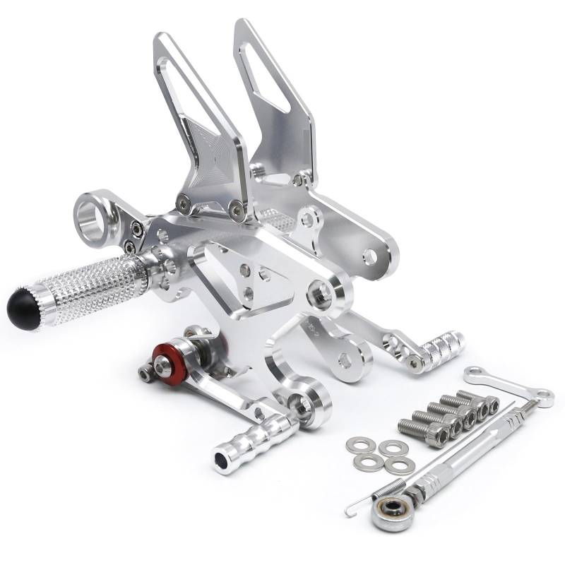 Pedalrasten Für GSX-S1000F GSX-S1000 GSXS1000 2015-2024 CNC Aluminium Motorrad Fußrastenanlage Fußrasten Fußrasten Fußrasten Hinten Set Pedal von LPUYTRB