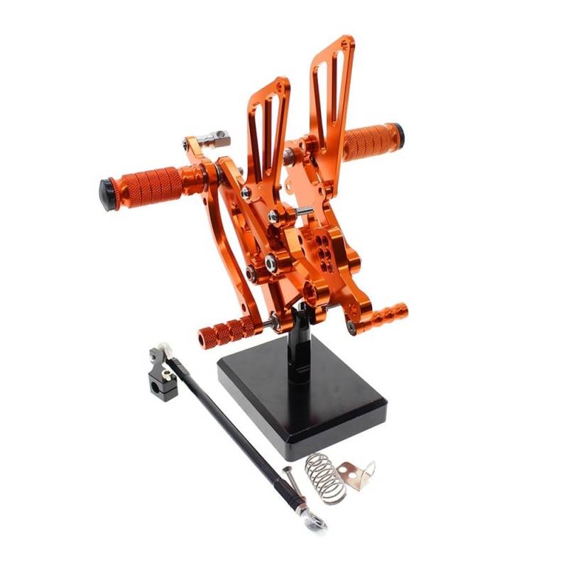Pedalrasten Fußrastenanlage Fußstütze Fußrastenpedal CNC Aluminium Motorrad Hinterfußrasten Für CBR600 F4I 2001-2007 2006 2005 2004 2003 2002 von LPUYTRB