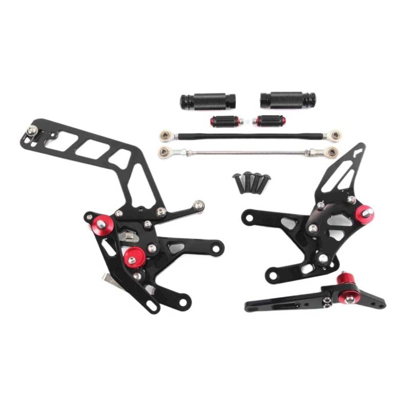 Pedalrasten Motorrad CNC Einstellbare Fußrastenanlage Fußrasten Fußstütze Fußrasten Pedal Für FZ-10 MT10 2016-2022 FZ10 MT-10 2018 2019 20 von LPUYTRB