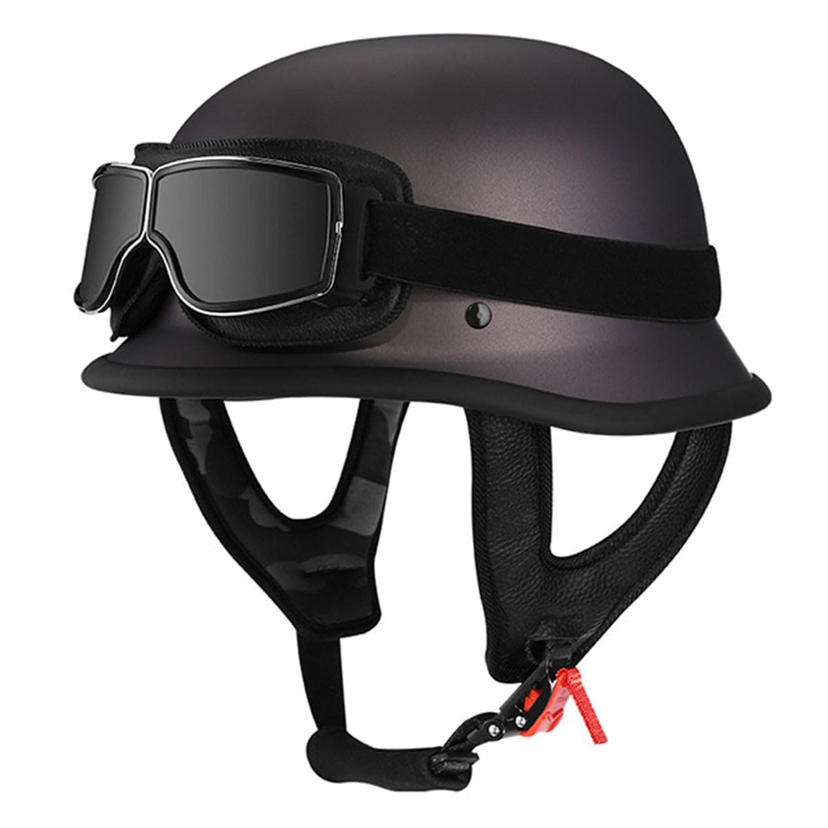 Halbschalenhelm Halbhelme Motorradhelm Mit Brille Brain-Cap Jethelm Retro Halbschale Roller-Helm Scooter-Helm DOTECE Zugelassen Für Erwachsene Herren Damen 2,XXL:63-64CM Halbschalenhelm Halbhelme Motorradhelm Mit Brille Brain-Cap Jethelm Retro Halbschale Roller-Helm Scooter-Helm DOTECE Zugelassen Für Erwachsene Herren Damen 2,XXL:63-64CM von LPXPLP