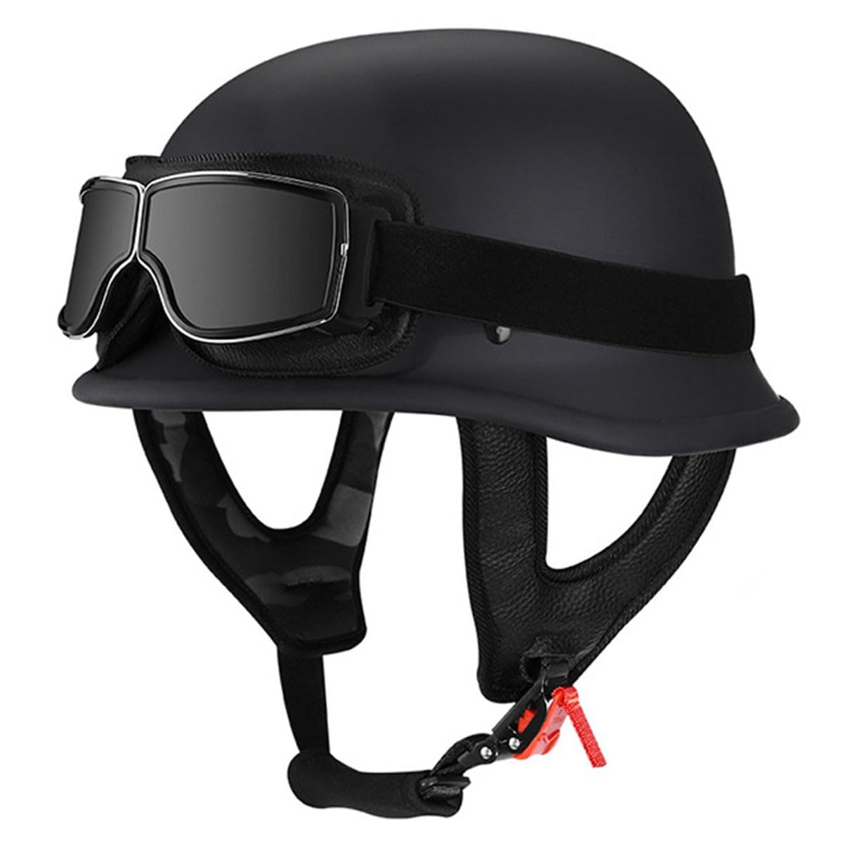 Halbschalenhelm Halbhelme Motorradhelm Mit Brille Brain-Cap Jethelm Retro Halbschale Roller-Helm Scooter-Helm DOTECE Zugelassen Für Erwachsene Herren Damen 4,XXL:63-64CM Halbschalenhelm Halbhelme Motorradhelm Mit Brille Brain-Cap Jethelm Retro Halbschale Roller-Helm Scooter-Helm DOTECE Zugelassen Für Erwachsene Herren Damen 4,XXL:63-64CM von LPXPLP