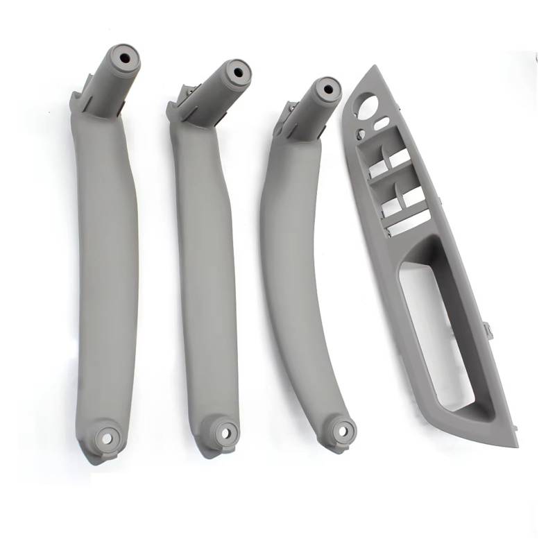 4PCS Set Auto Front Fahrer Tür Griff Armlehne Abdeckung Innen Tür Pull Griff Panel Trim Abdeckung Für X5 Für X6 Für E70 Für E71 2007-2013 Auto Griff Innentür(Gray RHD 4PCS Set) von LPXYZD