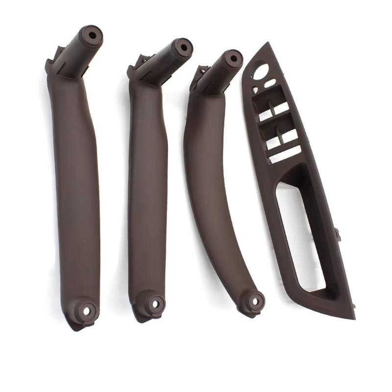 4PCS Set Auto Front Fahrer Tür Griff Armlehne Abdeckung Innen Tür Pull Griff Panel Trim Abdeckung Für X5 Für X6 Für E70 Für E71 2007-2013 Auto Griff Innentür(Moka RHD 4PCS Set) von LPXYZD