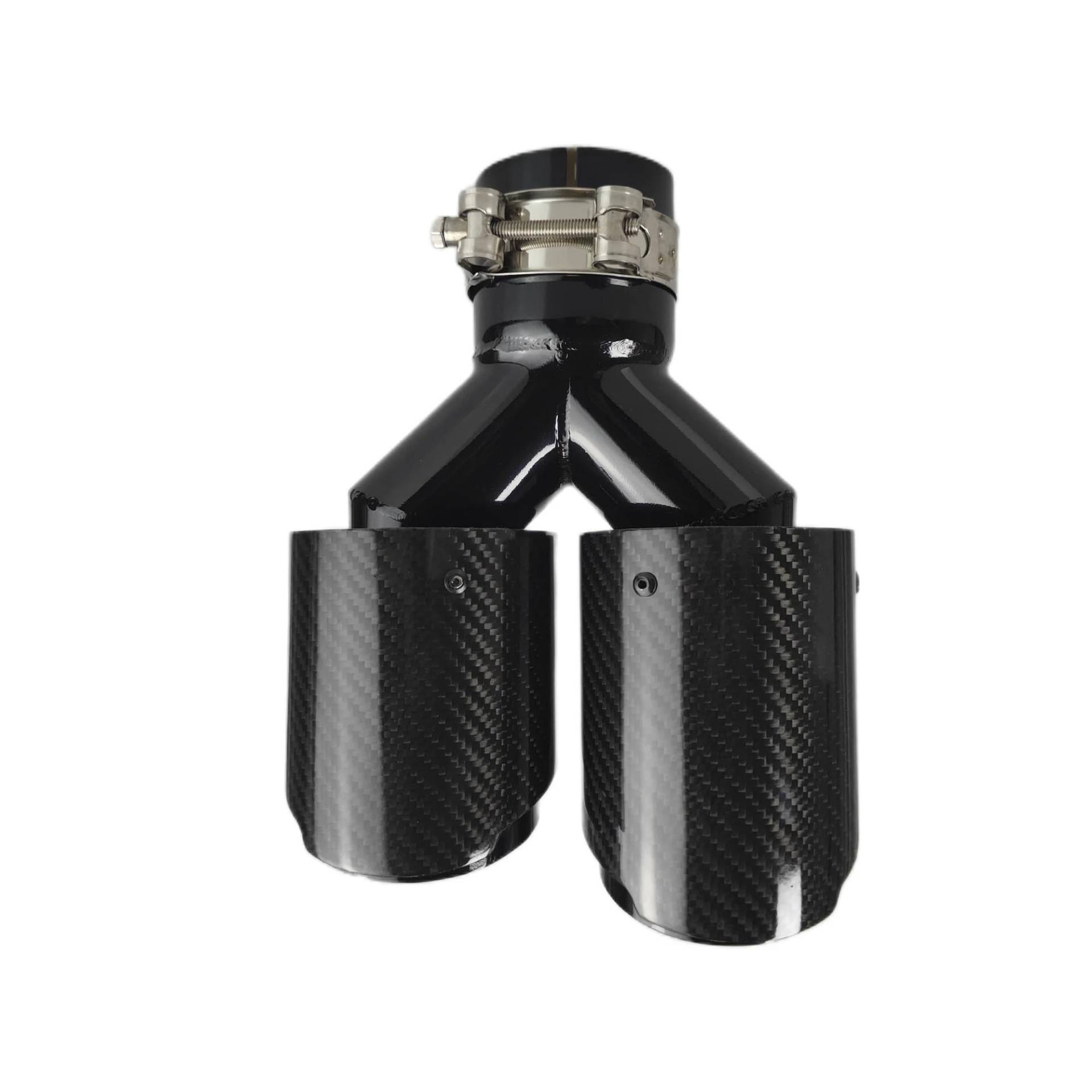 Auto Auspuff Endrohr 1 Stück Auto Carbon Fiber Glossy Schalldämpfer Spitze Doppel Ausgang Auspuffrohr Schalldämpfer Düse Dekoration Universal Edelstahl Schwarz Schalldämpfer Spitze(60mm-101mm-Right) Auto Auspuff Endrohr 1 Stück Auto Carbon Fiber Glossy Schalldämpfer Spitze Doppel Ausgang Auspuffrohr Schalldämpfer Düse Dekoration Universal Edelstahl Schwarz Schalldämpfer Spitze(60mm-101mm-Right) von LPXYZD