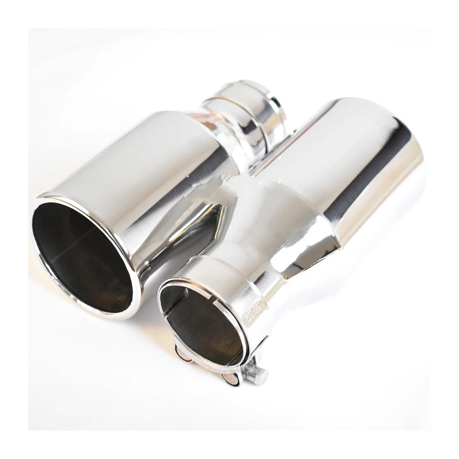 Auto Auspuff Endrohr 1PC Alle Arten Von Größen Universal Auto Edelstahl Curly Flansch Schalldämpfer Spitze Ende Rohr Für Toyota Schalldämpfer Spitze(ID 48 OD 101mm) von LPXYZD