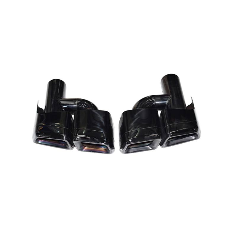 Auto Auspuff Endrohr Auto-Auspuffrohr Carbon Fiber Schwarz Schalldämpfer Spitze Düse Für Benz Für C-Klasse Für W204 Für W212 Für W218 Für S-W221 Schalldämpfer Spitze(H Black) von LPXYZD