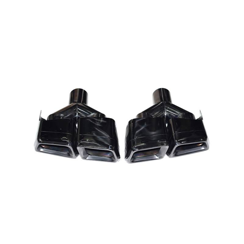 Auto Auspuff Endrohr Auto-Auspuffrohr Carbon Fiber Schwarz Schalldämpfer Spitze Düse Für Benz Für C-Klasse Für W204 Für W212 Für W218 Für S-W221 Schalldämpfer Spitze(Y Black) von LPXYZD