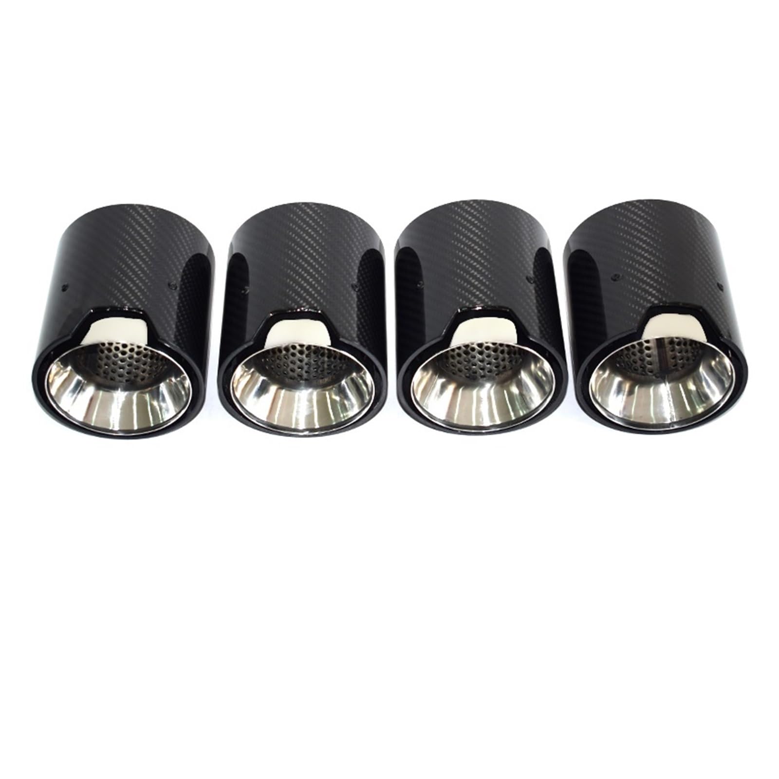 Auto Auspuff Endrohr Auto-Auspuffrohr Carbon Fiber Schwarz Schalldämpfer Spitze Düse Für M2 Für M3 Für M4 Für G80 Für G81 Für G82 Für G83 Für G84 2020+ Schalldämpfer Spitze(Carbon Fiber A) von LPXYZD
