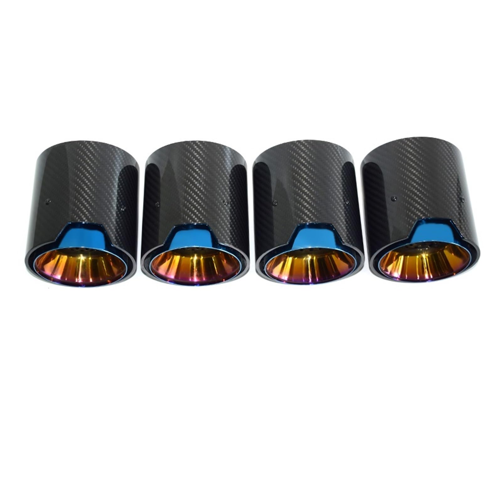 Auto Auspuff Endrohr Auto-Auspuffrohr Carbon Fiber Schwarz Schalldämpfer Spitze Düse Für M2 Für M3 Für M4 Für G80 Für G81 Für G82 Für G83 Für G84 2020+ Schalldämpfer Spitze(Carbon Fiber C) von LPXYZD
