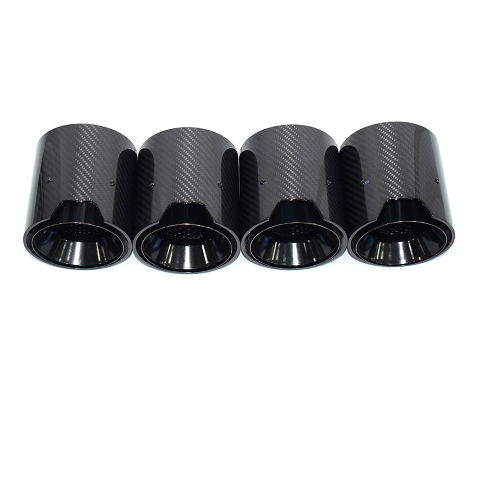 Auto Auspuff Endrohr Auto-Auspuffrohr Carbon Fiber Schwarz Schalldämpfer Spitze Düse Für M2 Für M3 Für M4 Für G80 Für G81 Für G82 Für G83 Für G84 2020+ Schalldämpfer Spitze(Carbon Fiber D) von LPXYZD