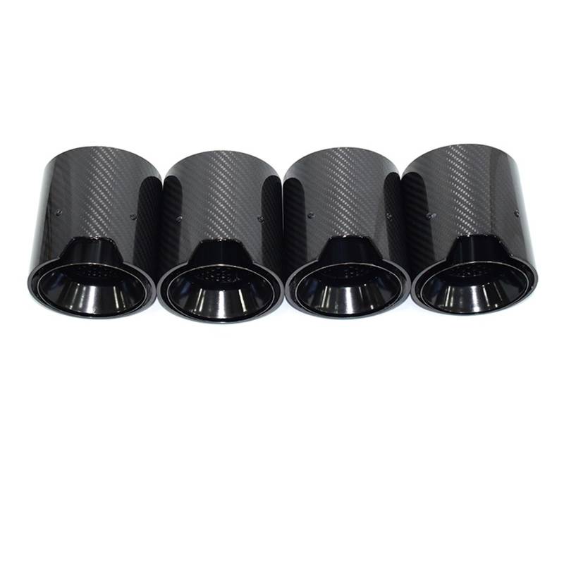 Auto Auspuff Endrohr Auto-Auspuffrohr Carbon Fiber Schwarz Schalldämpfer Spitze Düse Für M2 Für M3 Für M4 Für G80 Für G81 Für G82 Für G83 Für G84 2020+ Schalldämpfer Spitze(Carbon Fiber D) von LPXYZD