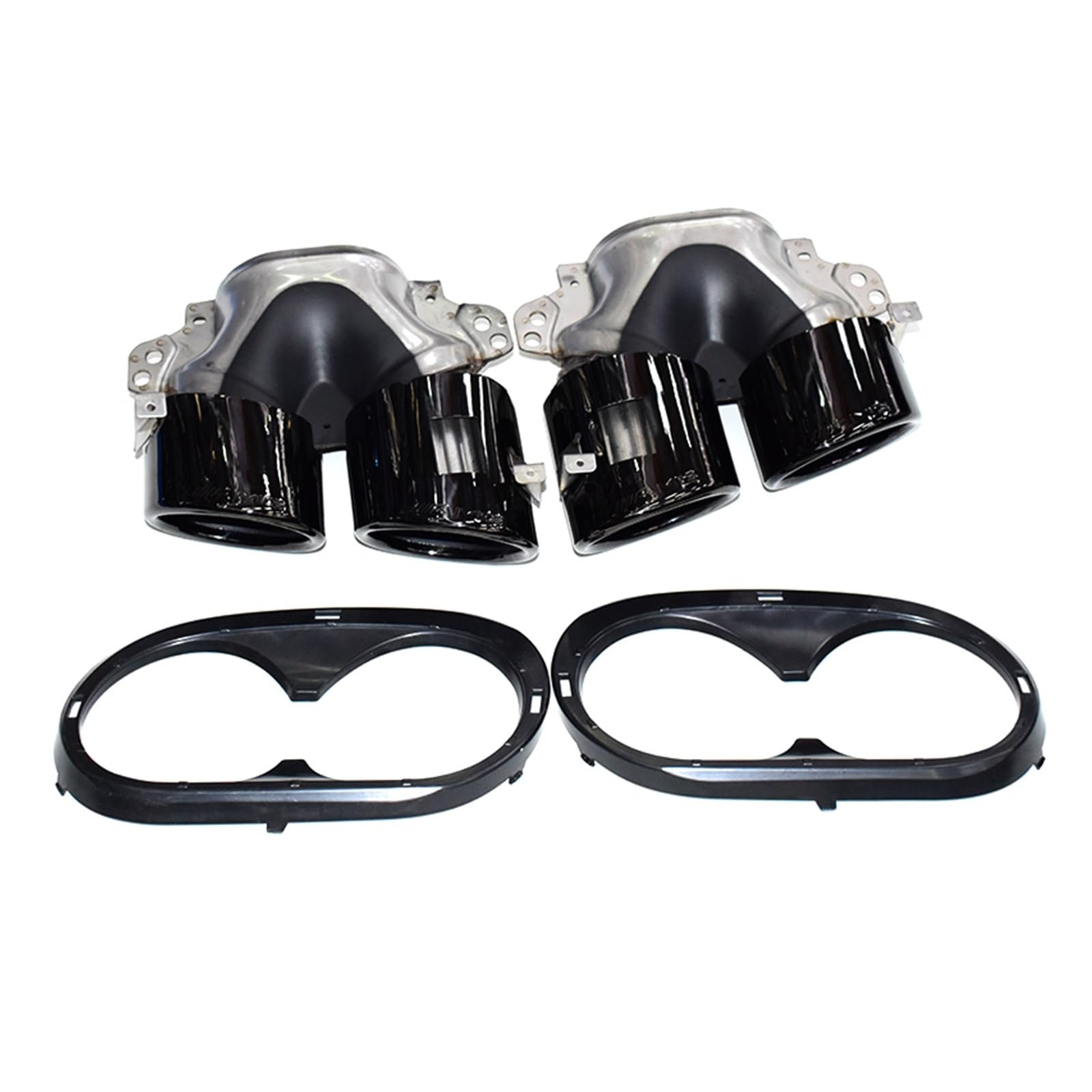 Auto Auspuff Endrohr Auto-Auspuffrohr Schwarze Schalldämpferspitze Düse Für Benz Für W177 Für C118 Für CLA35 Für X247 Für GLB35 Für A45S Für A35 2020–2024 Schalldämpfer Spitze(Black A) von LPXYZD