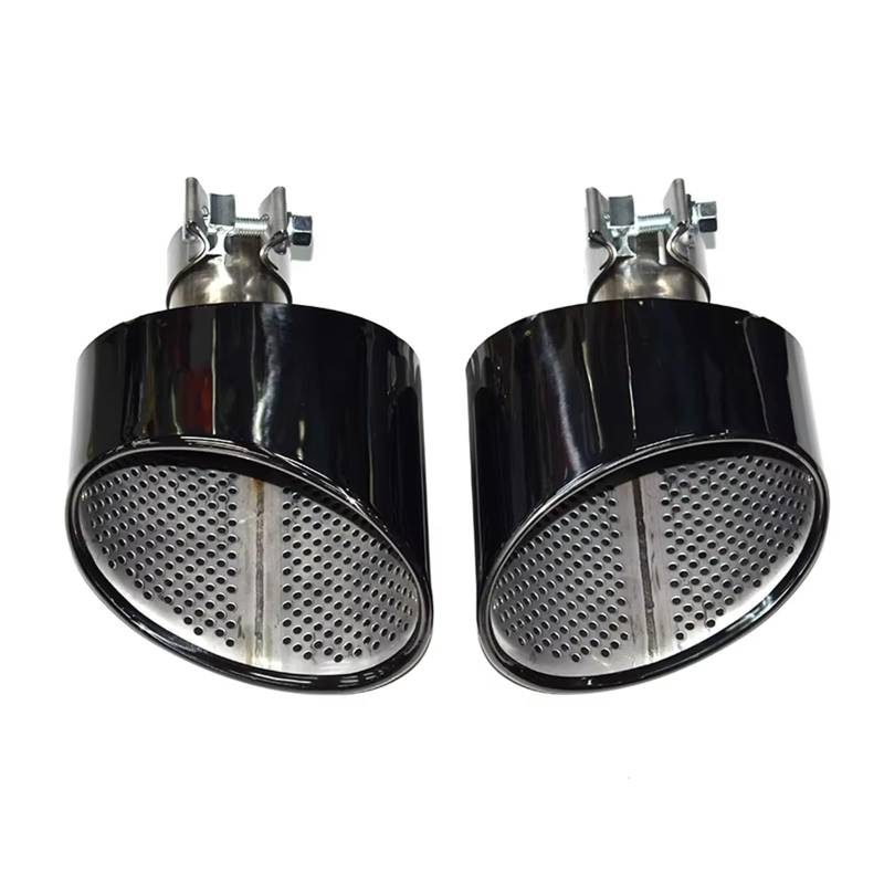 Auto Auspuff Endrohr Auto Edelstahl Auspuffrohr Schalldämpfer Spitze Auspuffrohr Düse Für A4 Für A5 Für A6 Für A7 Für RS4 Für RS5 Für RS6 Für RS7 Schalldämpfer Spitze(Black 1) von LPXYZD