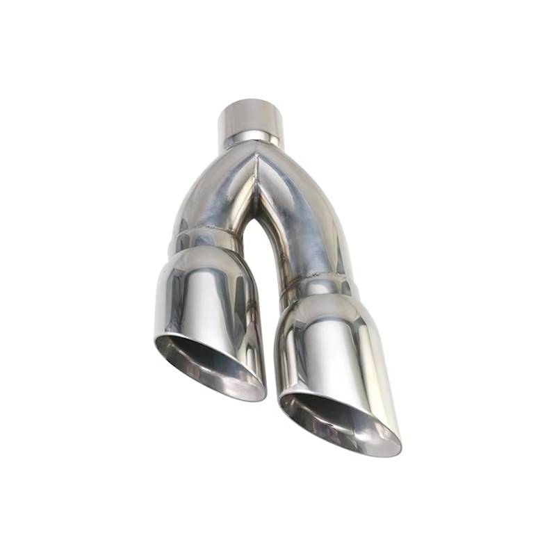 Auto Auspuff Endrohr Auto Edelstahl Doppel Auspuff Tipps 80mm Schnittstelle 102mm Outlet Auto Auspuffrohr Schwanz Schalldämpfer Spitze Schalldämpfer Spitze von LPXYZD