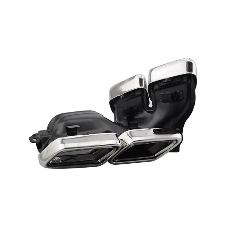 Auto Auspuff Endrohr Auto Schwarz Plattierte Rechteckige Schalldämpferspitze Auspuffendrohre Für Benz Für S-Klasse Für W222 2014 2015 2016 2017 2018 2019 2020 2021 2022 Schalldämpfer Spitze(14-16 Silv von LPXYZD