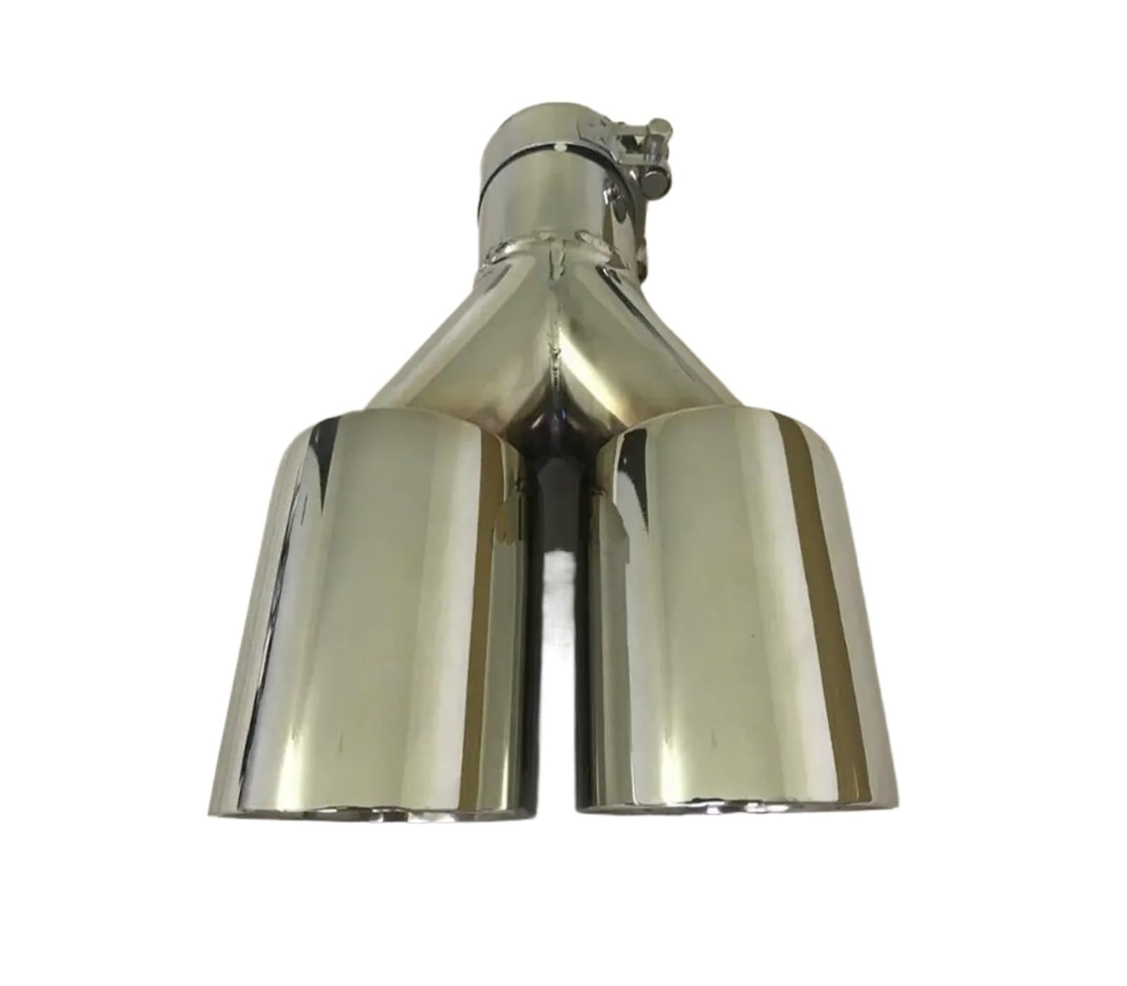 Auto Auspuff Endrohr Edelstahl Skew Doppel Stahl Universal Automobil Auspuffrohr Schalldämpfer Auto Zubehör Modifikation Schalldämpfer Spitze(76MM IN- 76MM Out) von LPXYZD