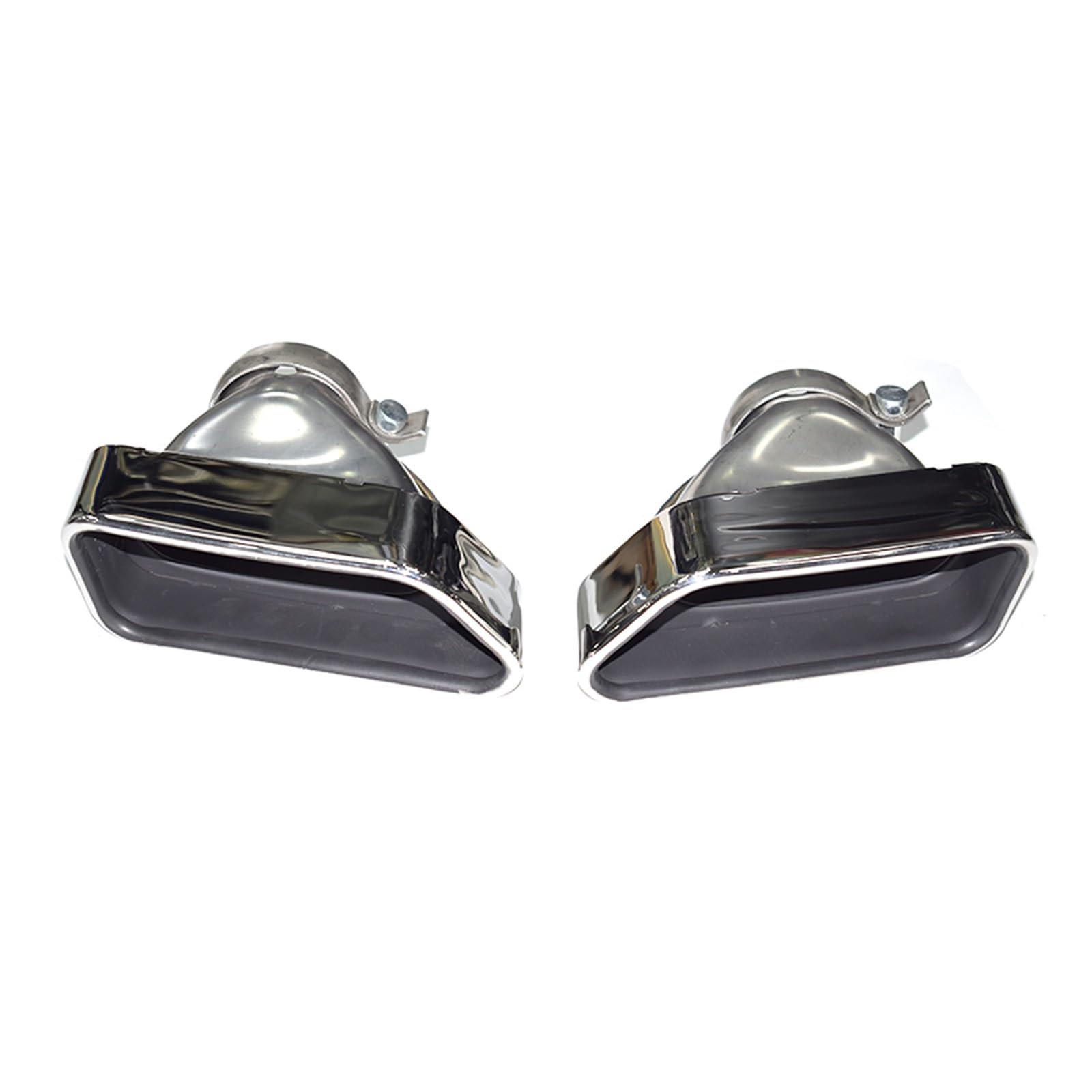 Auto Auspuff Endrohr Rundes Auto-Auspuffrohr Schalldämpferspitze Für 5er Für F10 Für F18 Für GT535 Für F07 2011 2012 2013 2014 2015 2016 2017 Schalldämpfer Spitze(Silver) von LPXYZD